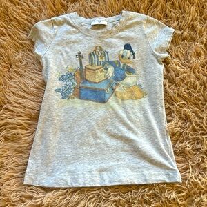 Mona Lisa, little girls, Donald Duck T-shirt